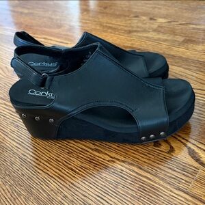 Corkys Women's Classic Black Sandals